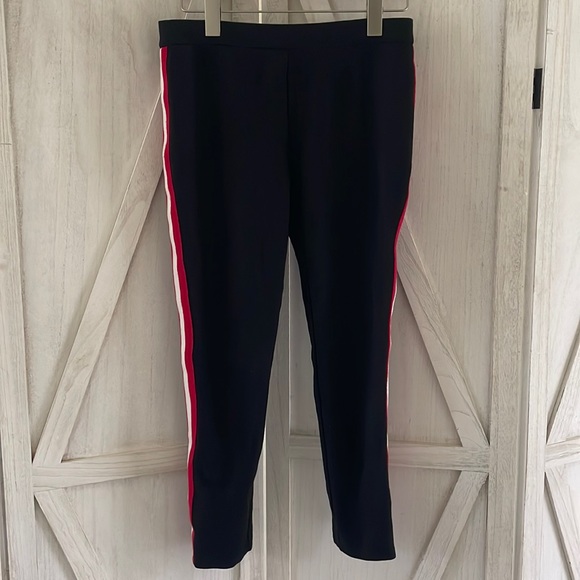 3/$20 Thick black leggings with red stripes - Picture 2 of 4